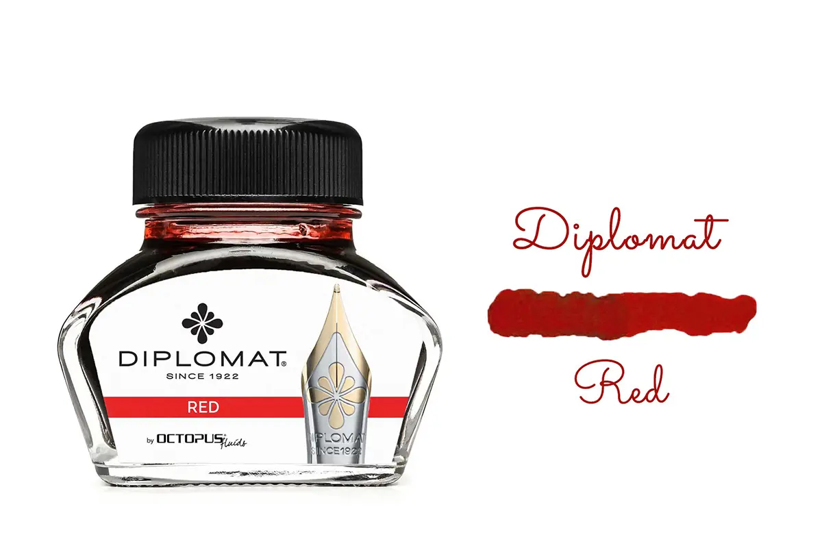Diplomat Octopus ink bottle 30 ml Red [1]