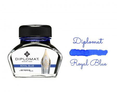Calimara cu cerneala 30 ml Diplomat Octopus Royal Blue [1]