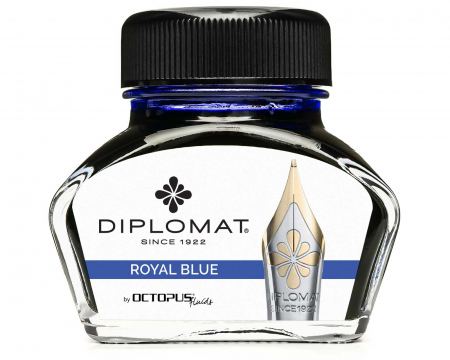 Calimara cu cerneala 30 ml Diplomat Octopus Royal Blue [0]