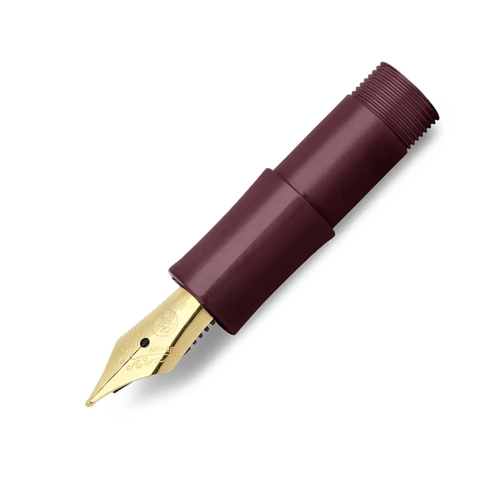 Nibs - Kaweco CLASSIC Sport Bordeaux Front Part gold-plated steel nib M