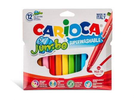 Markere si carioci - Carioca Jumbo Superwashable 12/set
