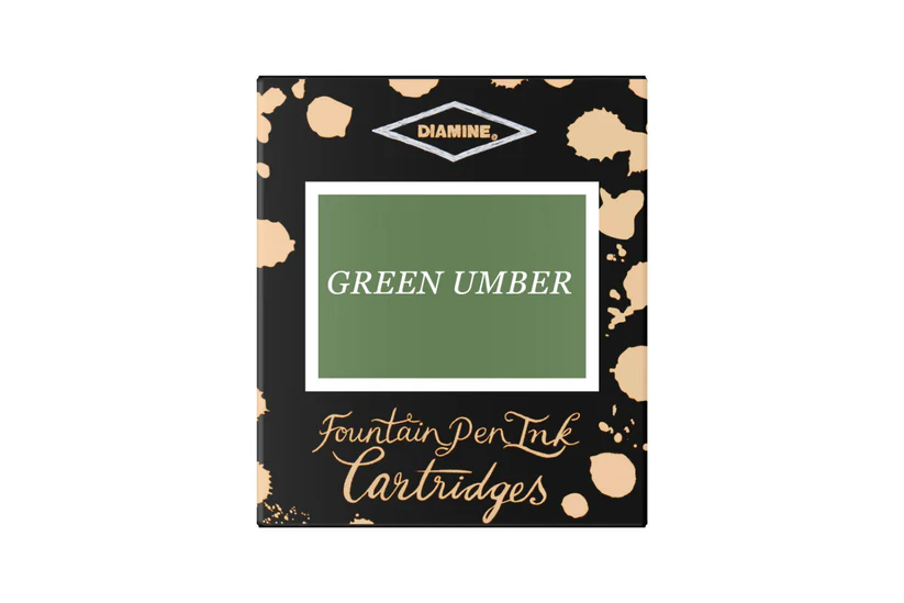 Rechizite scolare - Cartuse cerneala Diamine Green Umber (set de 6 buc)