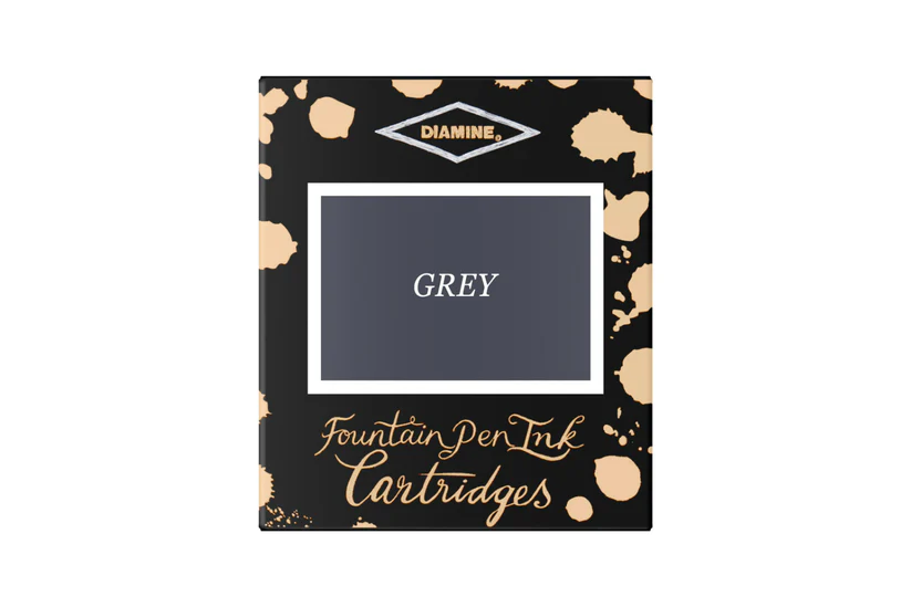 Rechizite scolare - Cartuse cerneala Diamine Grey (set de 6 buc)