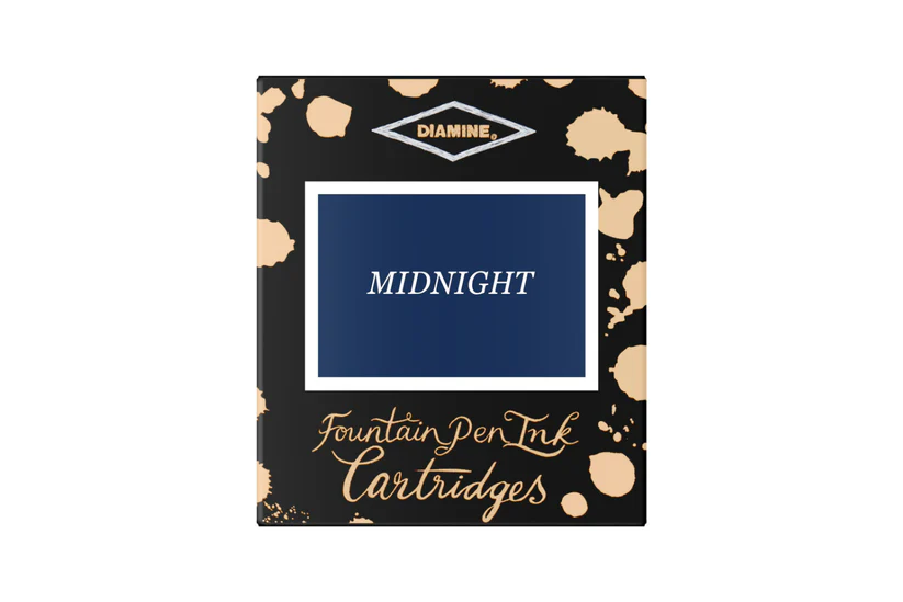 Rechizite scolare - Cartuse cerneala Diamine Midnight (set de 6 buc)