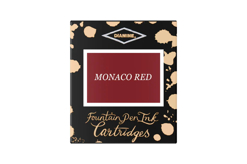 Rechizite scolare - Cartuse cerneala Diamine Monaco Red (set de 6 buc)