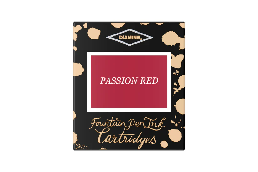 Rechizite scolare - Cartuse cerneala Diamine Passion Red (set de 6 buc)