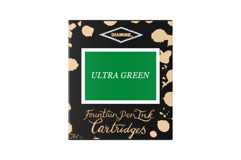 Rechizite scolare - Cartuse cerneala Diamine Ultra Green (set de 6 buc)