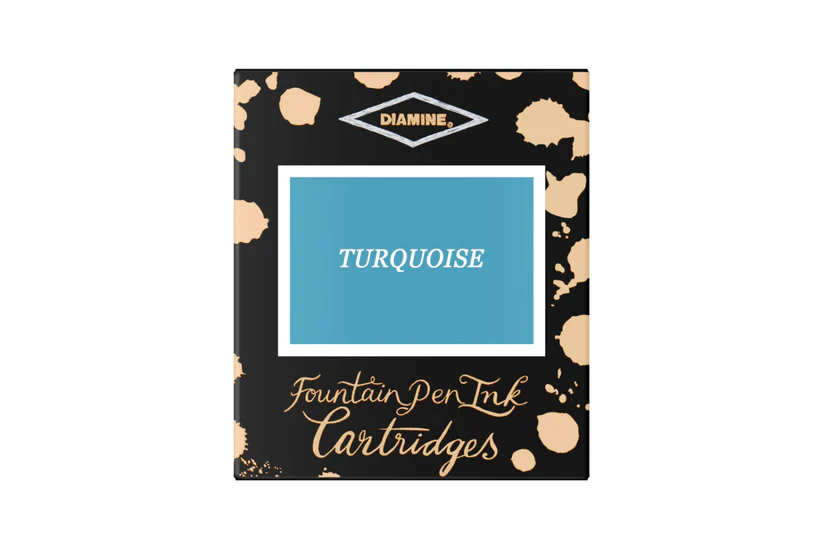 Rechizite scolare - Cartuse cerneala Diamine Turquoise (set de 6 buc)