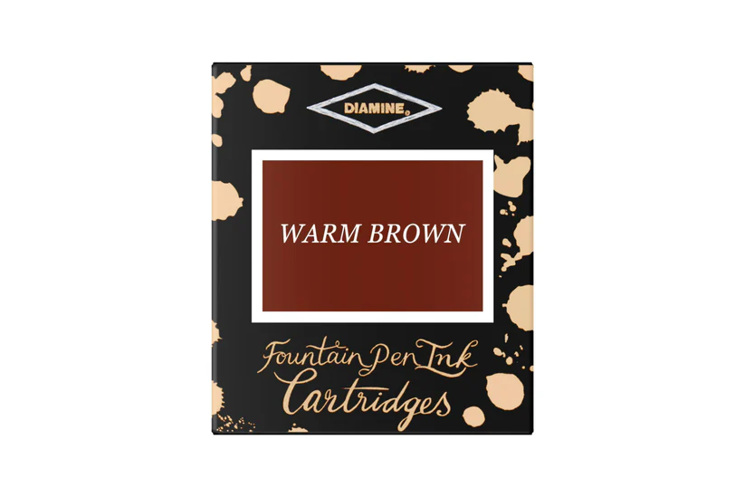 Rechizite scolare - Cartuse cerneala Diamine Warm Brown (set de 6 buc)