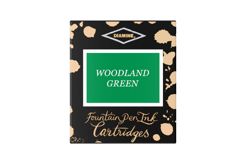Rechizite scolare - Cartuse cerneala Diamine Woodland Green (set de 6 buc)