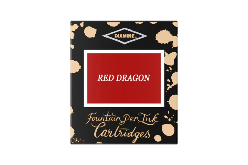 Rechizite scolare - Cartuse cerneala Diamine Red Dragon (set de 6 buc)