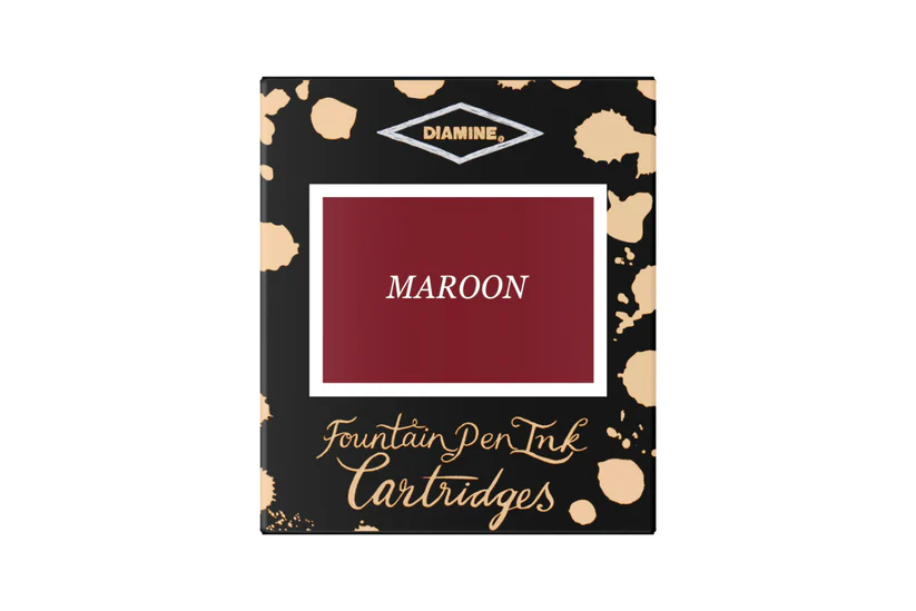 Rechizite scolare - Cartuse cerneala Diamine Maroon (set de 6 buc)