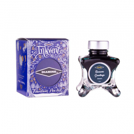 Bottled Ink - Diamine Inkvent Blue Edition Sheen 50 ML - Seasons Greetings