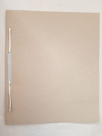 Cardboard file folder, metal rail [1]