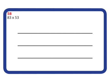 School supplies - School labels 83x53mm set of 30 pcs