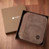 Penar din piele cu fermoar pentru 12 stilouri – Kanwrite Hunter Brown [4]