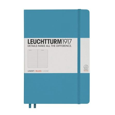 Agende si caiete - Leuchtturm A5 Dictando, coperta rigida, Nordic Blue