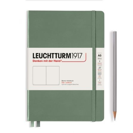 Leuchtturm A5 Velin, coperta rigida, Olive [0]