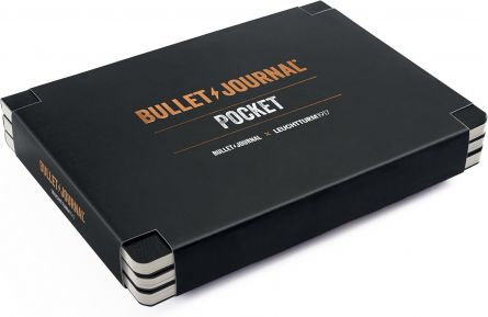 Agende si caiete - Leuchtturm Bullet Journal, coperta flexibila, Black - set de 3 buc.