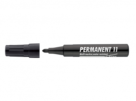 Markere - Marker Permanent ICO 11 Black 1-3 mm