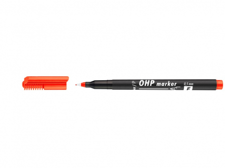 Markere - Marker Permanent ICO OHP Red F 0,5 mm