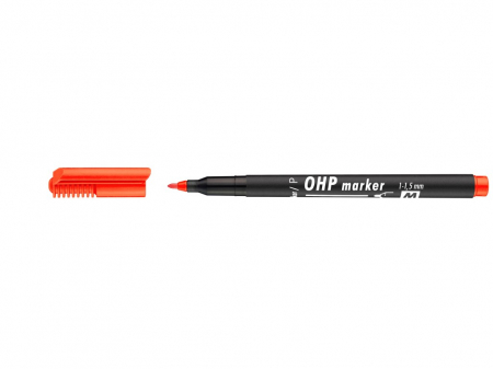 Markere - Marker Permanent ICO OHP Red M 1-1.5 mm