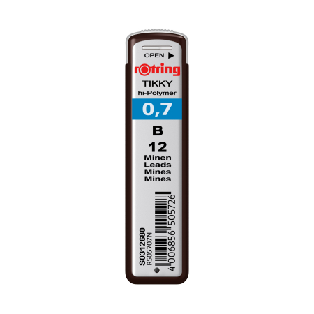 Arta & Grafica - Mina creion Rotring B 0.7 mm [set de 12 buc]