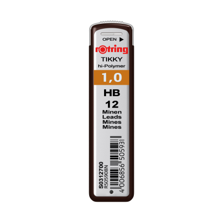 Arta & Grafica - Mina creion Rotring HB 1.0 mm [set de 12 buc]