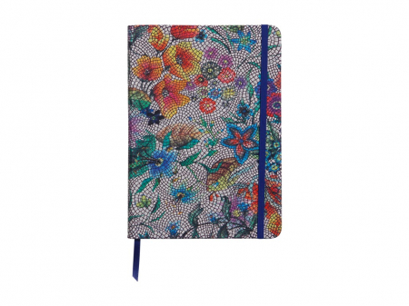 Premium gifts - Notebook Clairefontaine Cuirisé Celeste Multicolored Flowers A5