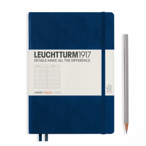 Leuchtturm A5 Dictando, coperta rigida, Navy Blue [0]