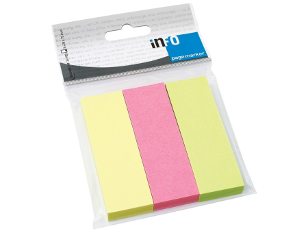 Cuburi hartie, note adezive, indecsi - PageMarker 25 x 75 mm 3 culori/set 300 file brilliant