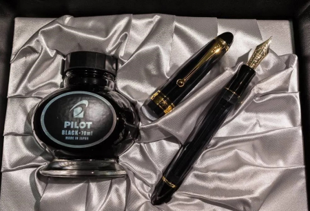 Stilou Pilot CUSTOM 823 Negru Transparent M - Penita Aur 14K [2]