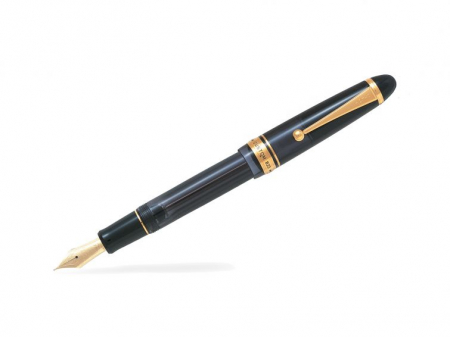 Stilou Pilot CUSTOM 823 Negru Transparent M - Penita Aur 14K [1]