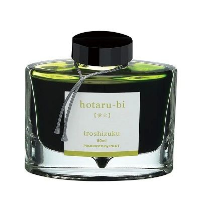 Calimari cerneala - Pilot Iroshizuku -hotaru-bi- Yellow-Green 50 ML