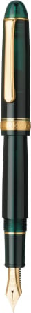 Platinum #3776 CENTURY Laurel Green F - 14K Gold Nib [1]