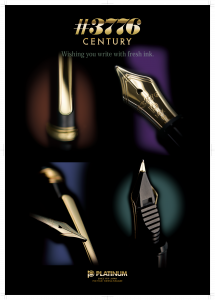 Stilou Platinum #3776 CENTURY Laurel Green B - Penita Aur 14K [6]