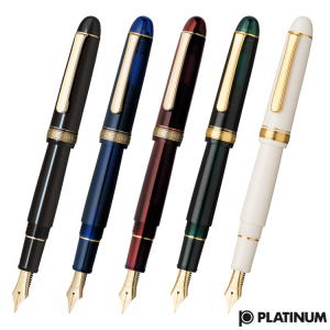 Platinum #3776 CENTURY Chenonceau White F - Penita Aur 14K [2]