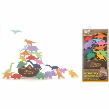 Rechizite scolare - Set radiera dinozauri -  Balance Game Eraser Kyoryu