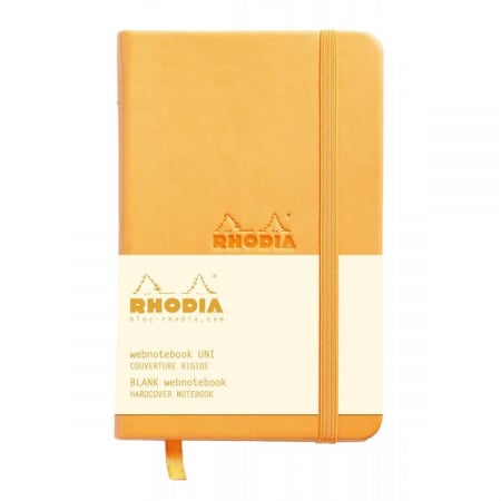 WebnoteBook RHODIA cu elastic, Orange A6, 96 file,velin [1]