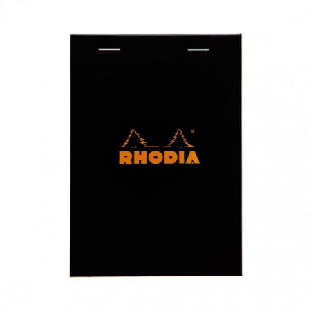 Blocnotes RHODIA No.13, Black A6, 80 file, patratele [0]