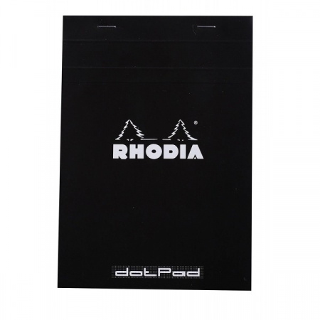 Agende si caiete - Blocnotes RHODIA No.16, Black A5, 80 file, dotPad