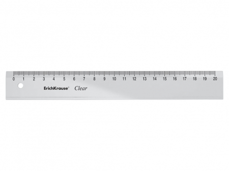 Instrumente de geometrie - Rigla plastic Erich Krause 20cm