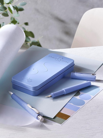 Set cadou stilou B + pix XB Faber-Castell POLY PEN Pale Iris [4]