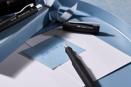 Set cadou stilou B + pix XB Faber-Castell POLY PEN Black [2]