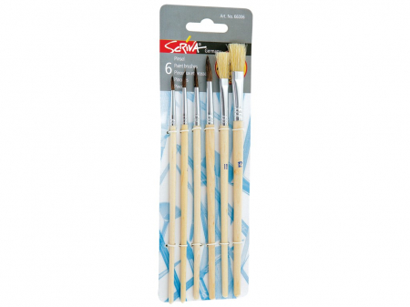 Rechizite scolare - Set pensule Scriva, 6 buc/set