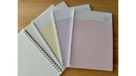 Spiral notebook MARUMAN N281, Baby Color, A5, 30 sheet, line grid (set of 5 pcs) [0]