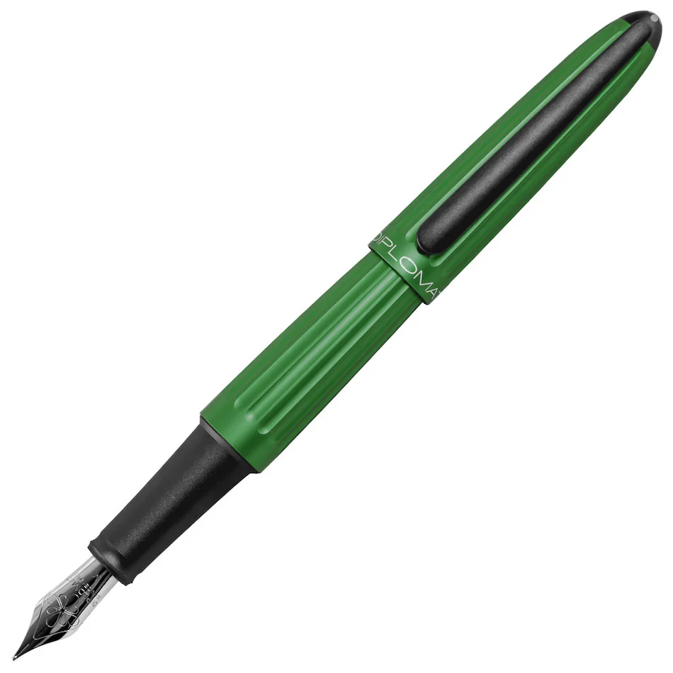 Fountain Pens - Fountain Pen Diplomat Aero Green Limited Edition M
