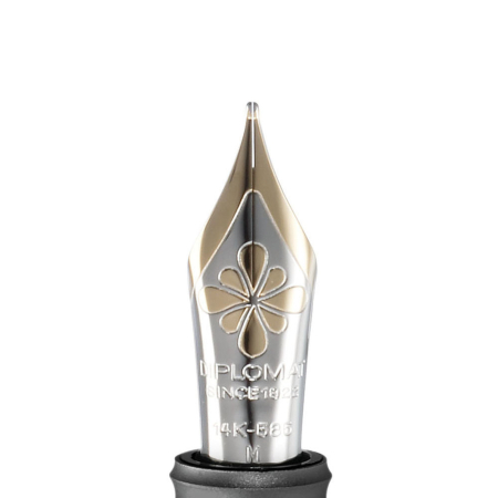 Stilou Diplomat Aero Blue M - penita aurita 14k [1]