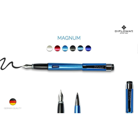 Fountain Pen Diplomat Magnum Aegean Blue M [1]