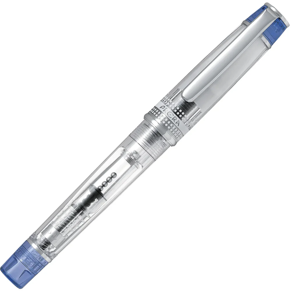 Stilouri - Stilou Pilot PRERA Transparent cu capac albastru, M